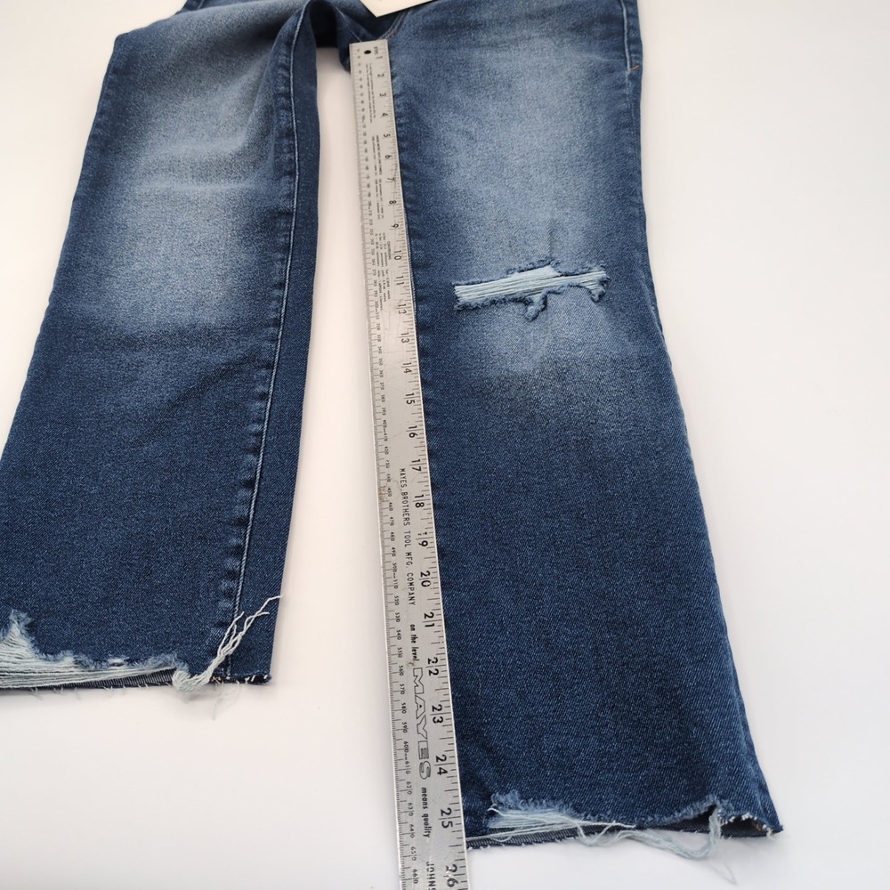 NWT Good American Good Petite Straight Fit Jeans Size 2/26 Mid Rise Blue 25.5" - Picture 3 of 10